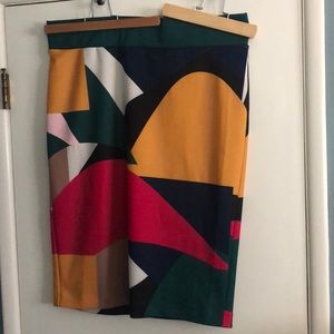 Eloquii Size 18 Pencil Skirt Geometric